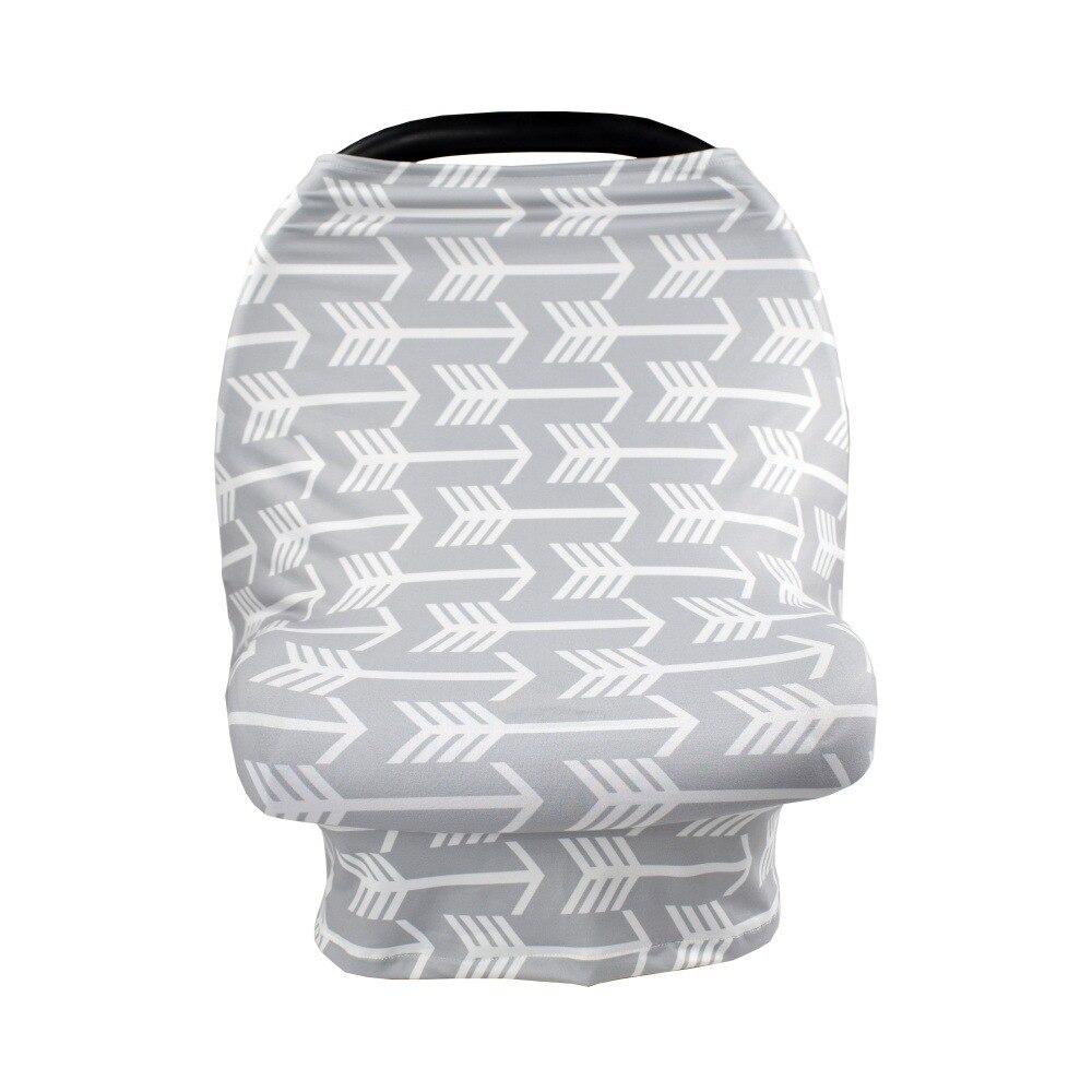 Housse de protection d'allaitement pour bébé, écharpe imprimée, multifonction, siège de voiture, poussette, écharpe d'allaitement