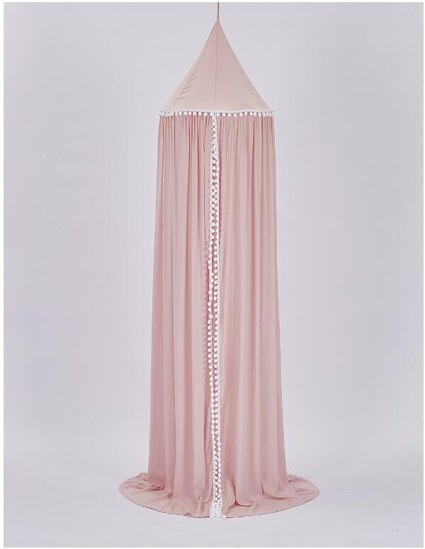 Babybedjes klamboe nordic ins kinderkamer ingericht met koepel bed tent babykamer decoratie kinderbed klamboe: Roze