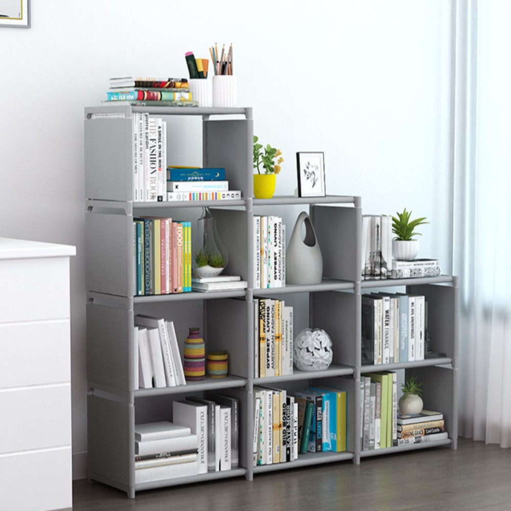 Estantería sencilla, estante multifunción resistente y estable, estante de almacenamiento fácil de mover, estantería de suelo a techo de minimalista
