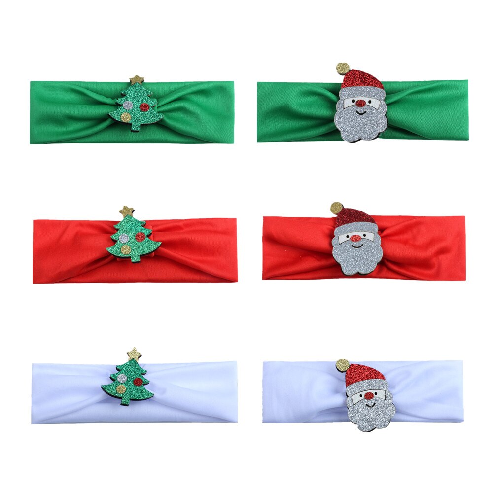 freundlicher Weihnachten Stirnbänder Haar Gurt Elastische Baby freundlicher freundlicher Headwear Santa Claus Weihnachten Baum Haar Zubehör