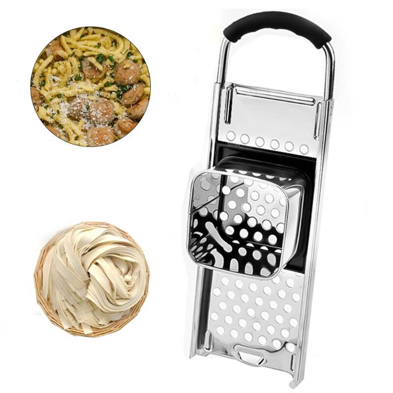 Pasta maskine manuel noodle spaetzle maker rustfrit stål blad spaetzle noodle dumpling maker pasta madlavning køkken værktøj