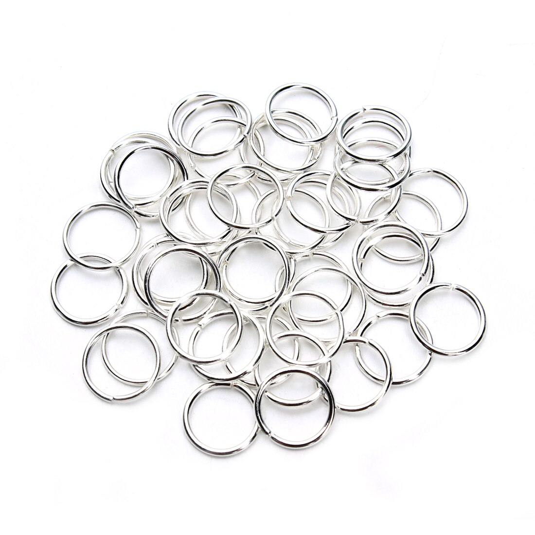 Rvs Open Metalen Ringetje 3/4/5/6/7/8/10Mm dia Ronde Goud Kleur Split Ringen Voor Diy Sieraden Maken Bevindingen