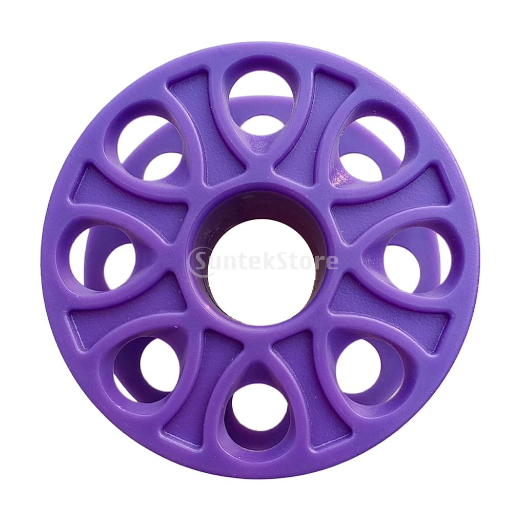 Carrete de dedo compacto de plástico para buceo, equipo subacuático: Purple