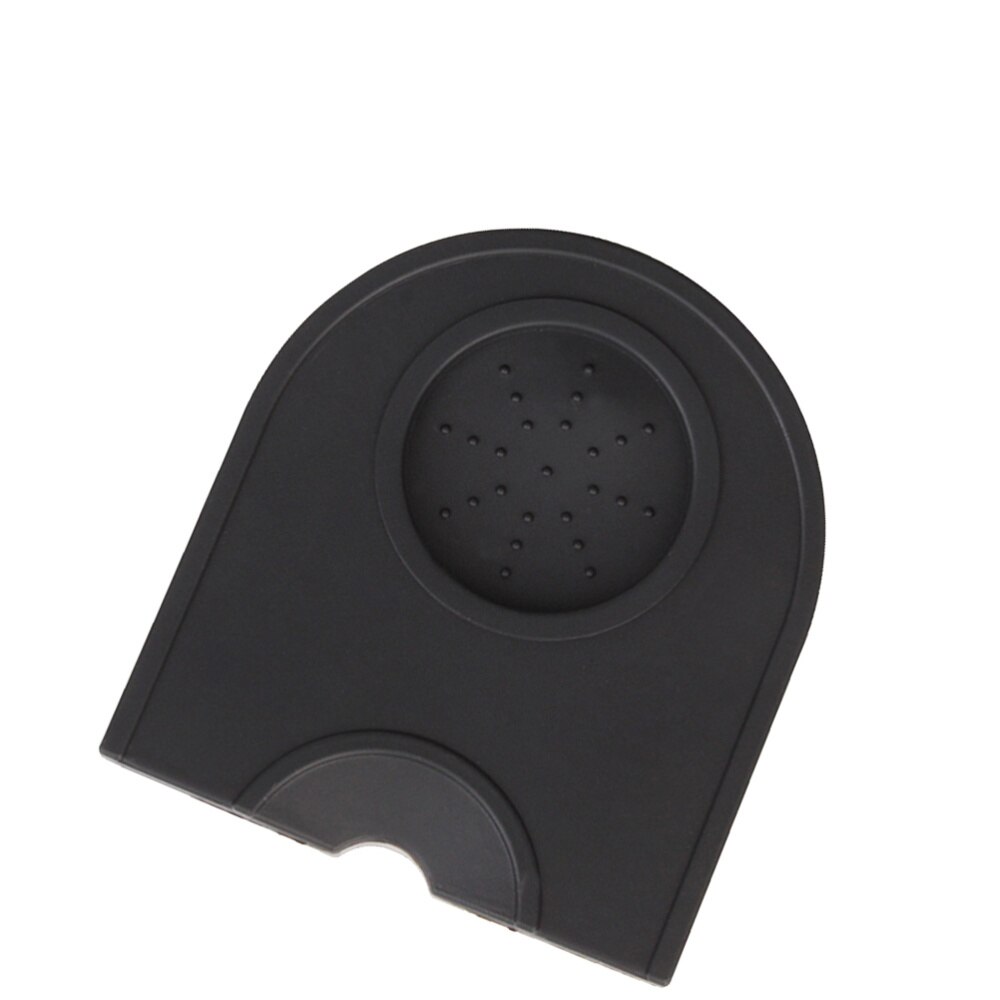 1pc anti-slip siliconen tamper pad hoek tamper mat koffie pad koffie mat voor thuis: Zwart 1