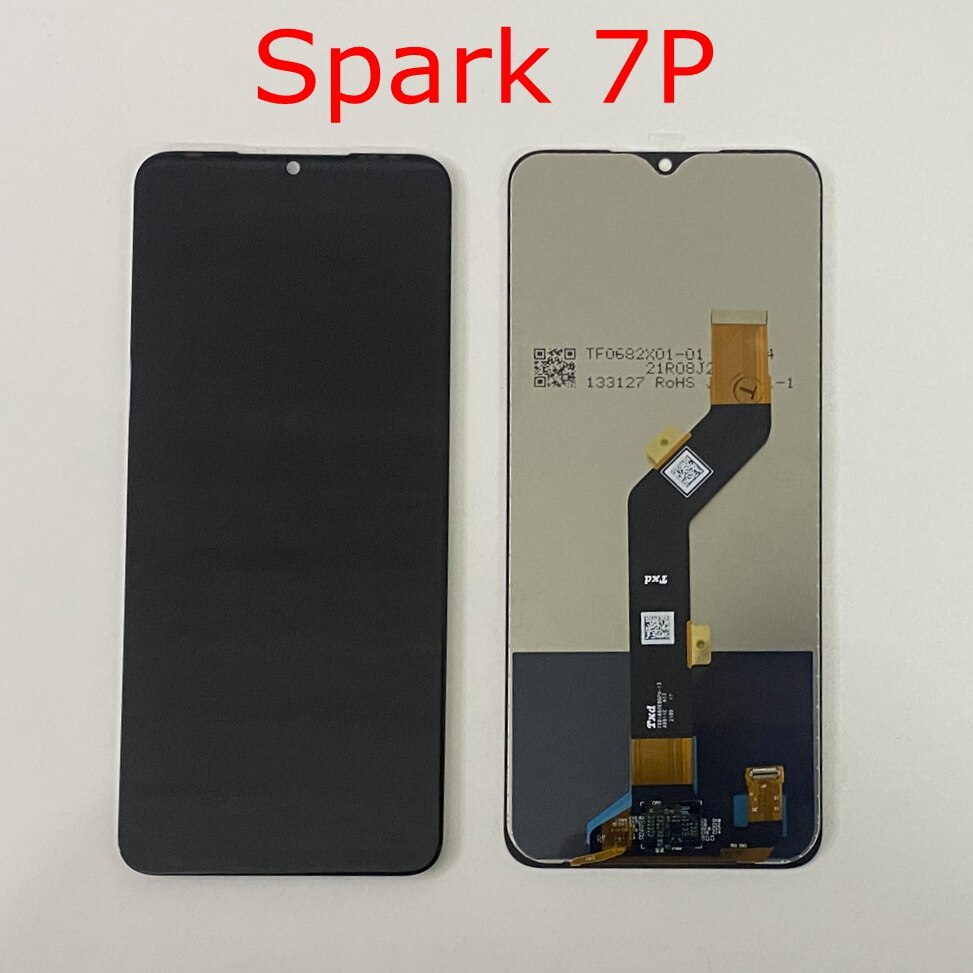 Pantalla táctil LCD Original para Tecno Spark 7, digitalizador de pantalla táctil para Tecno Spark 7 P, montaje LCD Spark 7T Spark 7 Pro