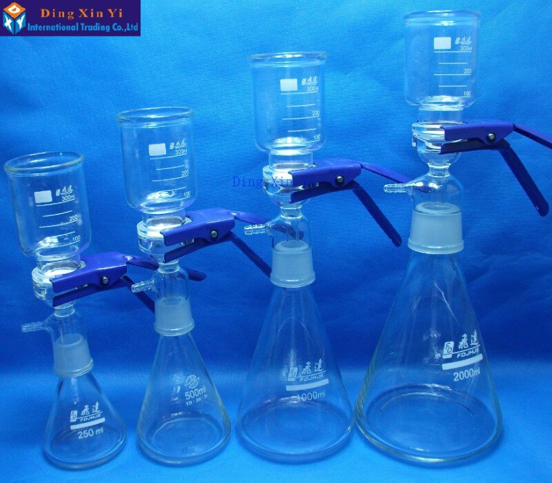 250ml Vacuum filtration apparatus,membrane filter,Sand-Core Filter Equipment