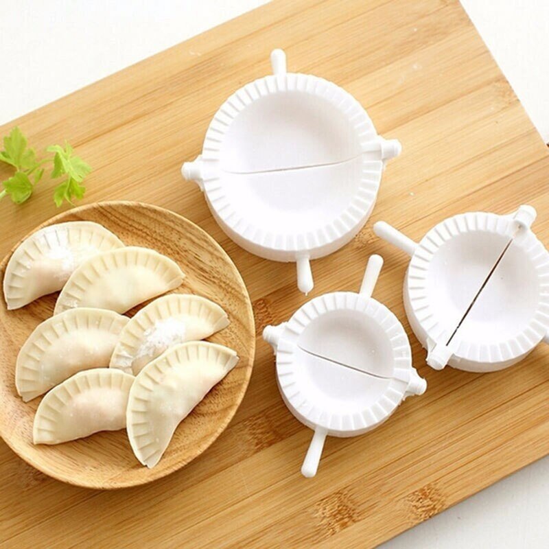 3 Pcs DIY Plastic Dumpling Maker Mould Hand Dough Press Dumpling Clip Dumpling Making Gadget Kitchen Pastry Tools Accessories