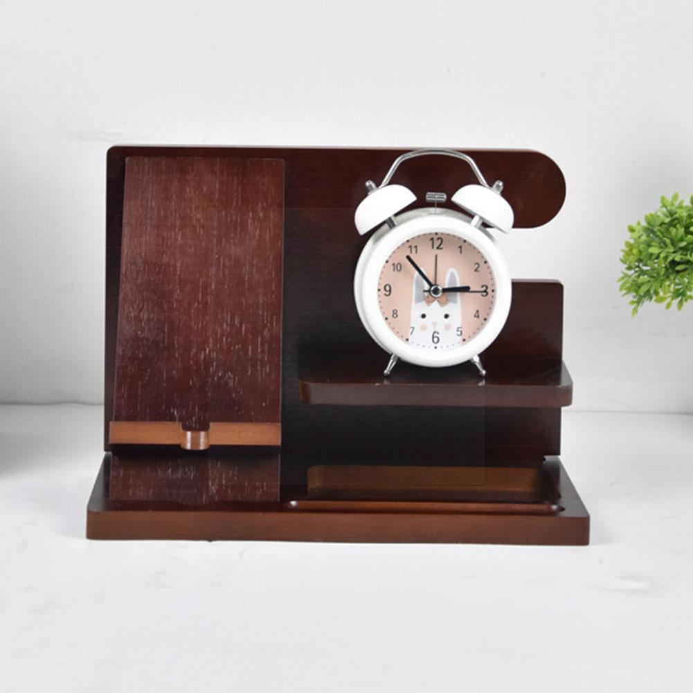 Multifunctional Desktop Wooden Phone Docking Station Watch Holder Charging Key Stand Wood Wallet Organizer Hub C1A4