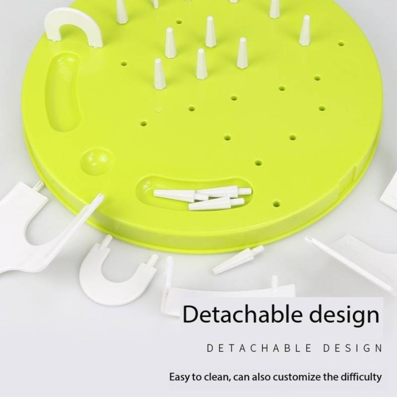 Rompecabezas interactivo para gatos, juguete dispensador de golosinas, mejora Mental, juguete de alimentador lento, laberinto de gato interesante, bandeja de alimentación lenta, tazón