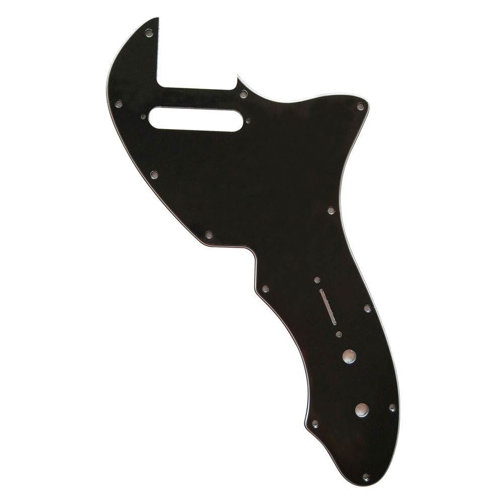 Pleroo Custom Gitaar Onderdelen-Voor Tele 69 Thinline Gitaar Slagplaat Scratch Plaat, 3 Ply Black