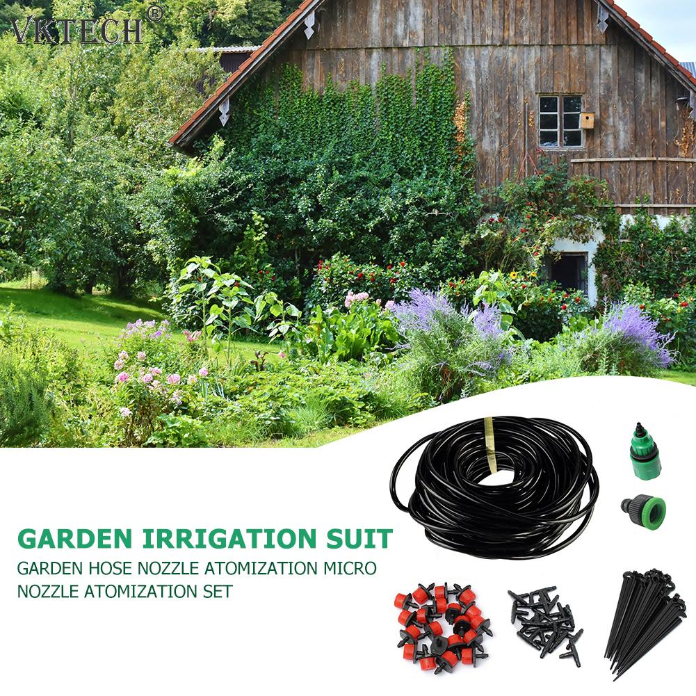 10M-50M manguera de riego automática de jardín planta de goteo aerosol para flores sistema de riego por goteo automático Kits de riego de jardín manguera