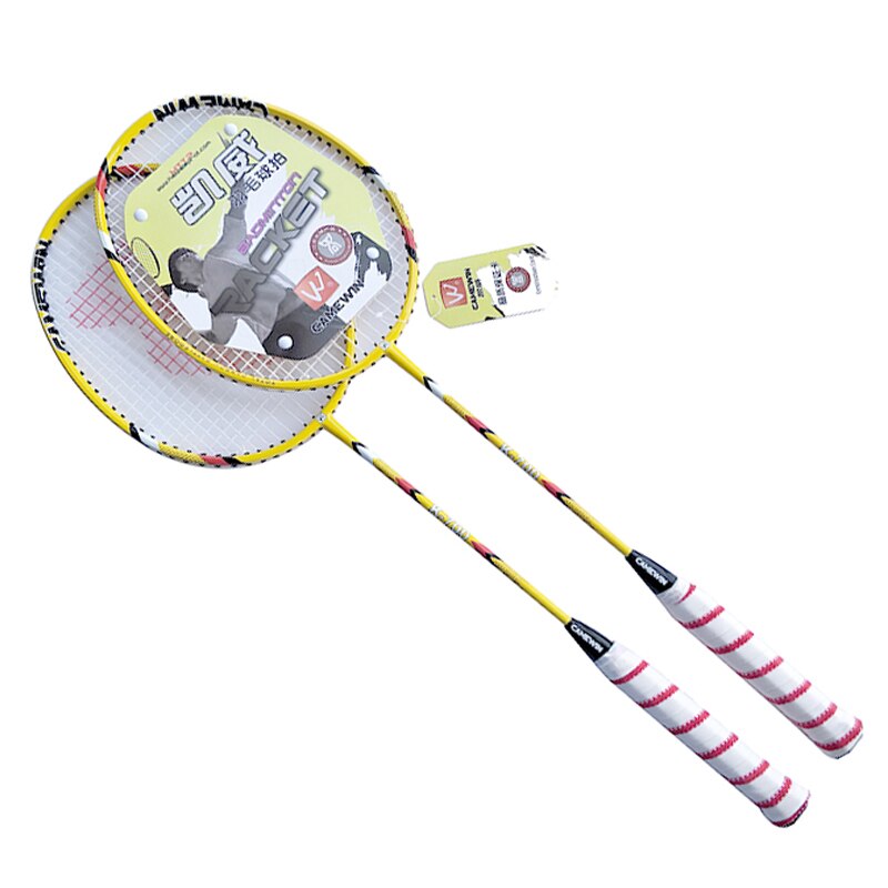 1 Pair Carbon Badminton Racquet CAMEWIN Brand Badminton Racket With Bag Yellow Black Red Grey