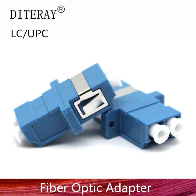 25/50/100/200PCS LC-LC DX SM Fiber Adapter Connector Duplex LC UPC Flange Connector FTTH Fiber Optic Adapter