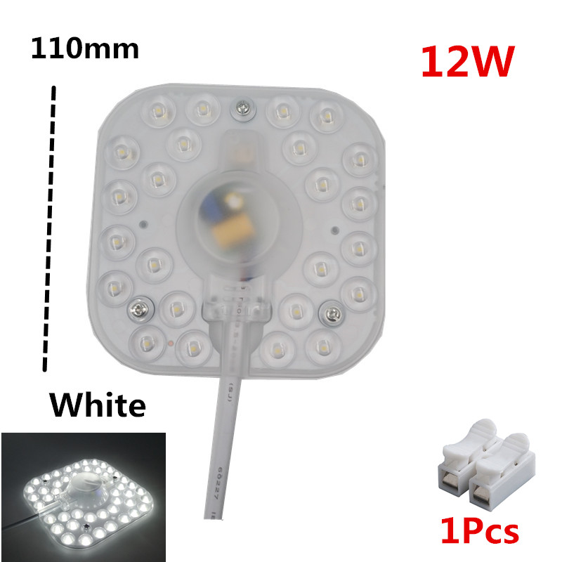 Celling Lamp Lighting Source AC220V 6W 12W 18W 24W 36W LED Panel Light LED Light Board Octopus Light Tube Replace Ceiling LED La: 12W White
