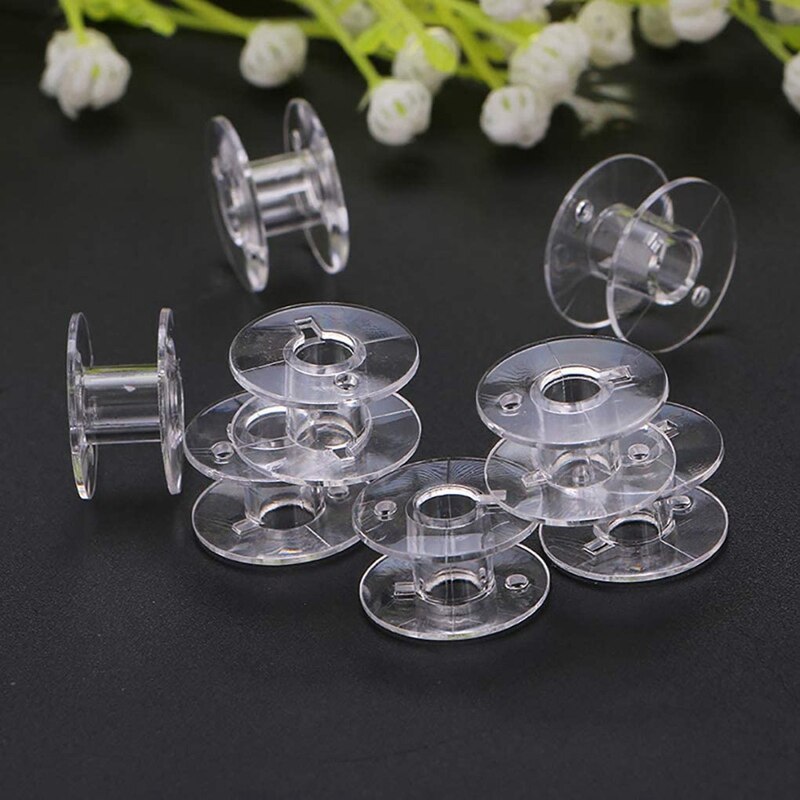40Pcs Plastic Sewing Machine Bobbins for Brother Singer Janome Kenmore with Case. 2