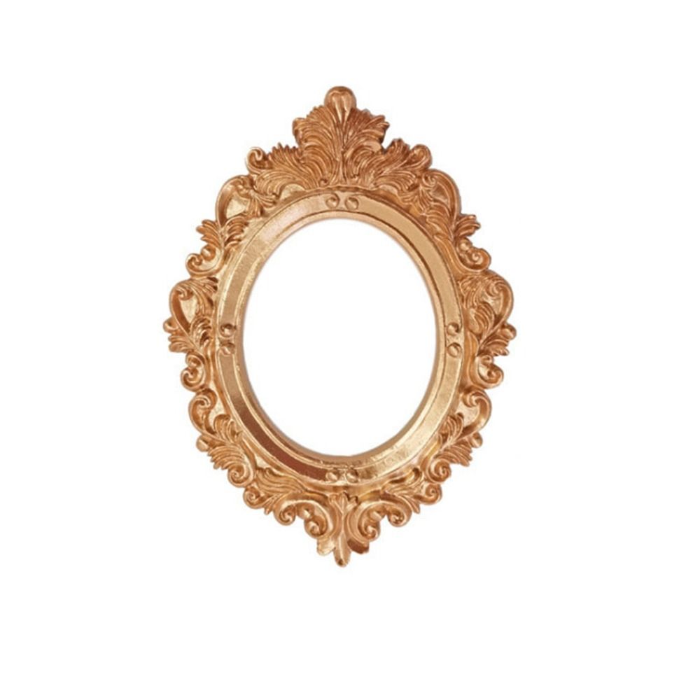 Europäischer viktorianischer Stil goldener retro-Fotorahmen Bilderrahmen Nagel Kunst Schmuck Dekoration Ohrringe Halskette Anzeige Gestell: verrotten