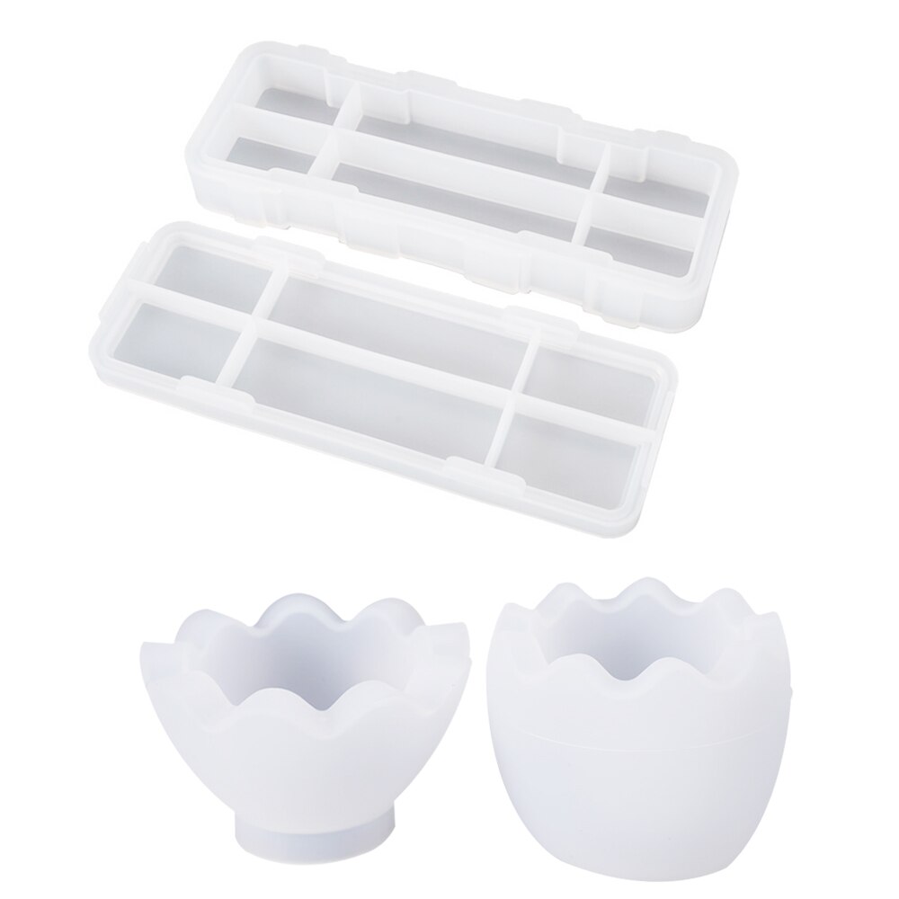Silicone Mold DIY Egg Box Crystal Glue Mold Craft Storage Box Mold Jewelry Cosmetics Box Egg Storage Box Decoration