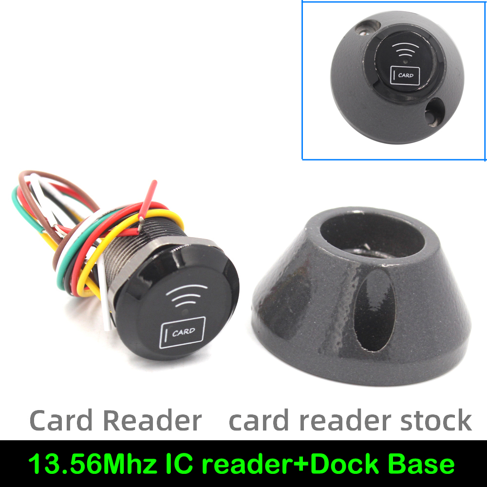 Mini Smallest 125khz 13.56Mhz Wiegand 26/34 RFID Card Reader Door Access Control Slave Reader Proximity RFID Wiegand Reader: SCD02C and dock