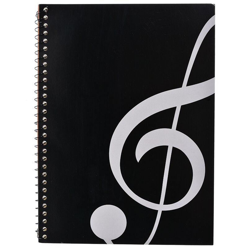 100 Pages Blank Music Score Manuscript Book Writing Stave Notebook Piano Keyboard Black Notebook A4 50 Sheets 100 Pages