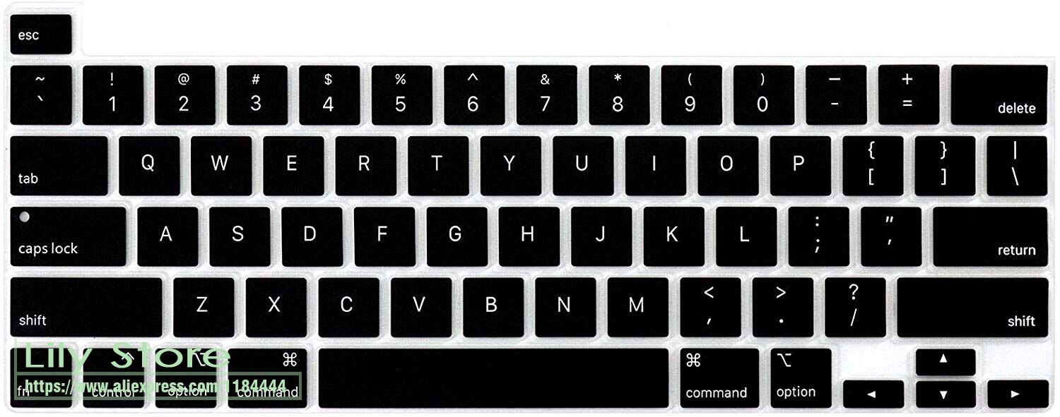 Silicone Keyboard Cover Protector Silicone Skin for MacBook Pro 16 inch Release with Touch Bar & Touch ID A2141