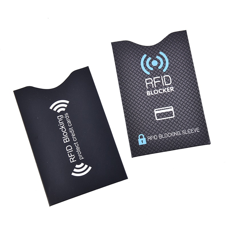 Protecteur de carte RFID antivol, pour carte bancaire, manchon de blocage RFID, portefeuille, serrure d'identité, couverture de protection antivol