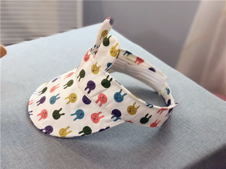Mooie Kid Lege Top Zonneklep Hoed Cartoon Fruit Zomer Hoed Pure Kleuren Decoratie Uv Bescherming Hoed Voor Jongen En meisje