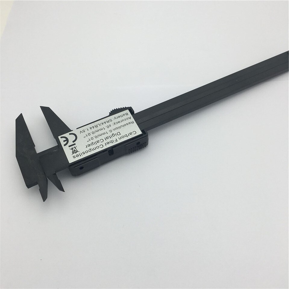 Micrómetro electrónico Digital de fibra de carbono, calibrador Vernier, 6 pulgadas, LCD, 150mm,