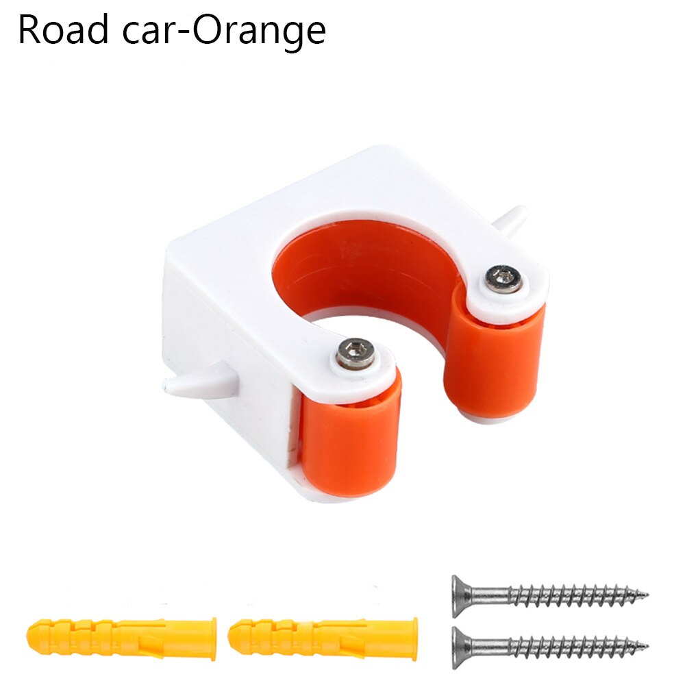 Fietsstandaard voor wandmontage, haak voor fietsopslag, fietsstandaard, bandensteun, gereedschap voor verticale fietsen voor binnen: Weg oranje