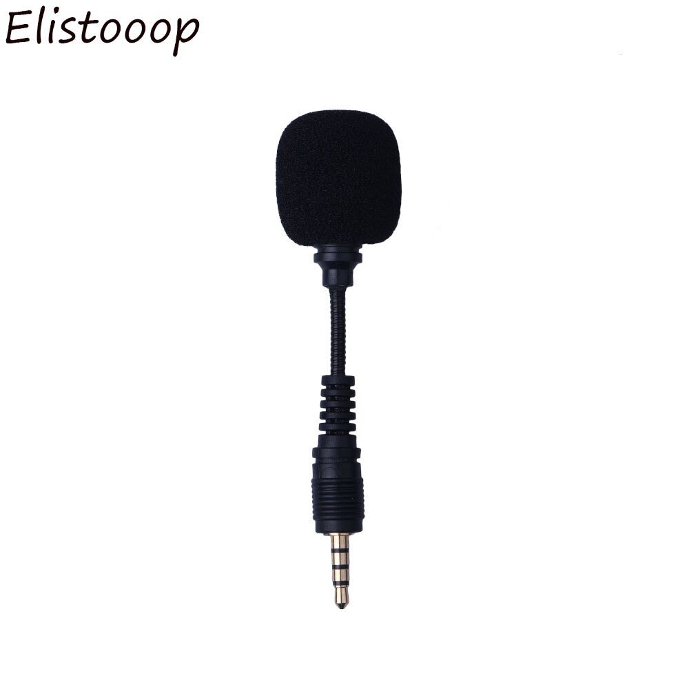 Elistooop Mini Flexibele Microfoon Mic 3.5mm Jack Microfoon Voor Mobiele Telefoon PC Laptop Notebook