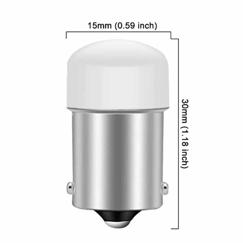 Bombilla LED trasera P21/5W Ba15S 1156 PY21W BAY15D 1157 luz de señal de giro 12V 7000K blanco superbrillante lámpara de estacionamiento de freno inverso de coche