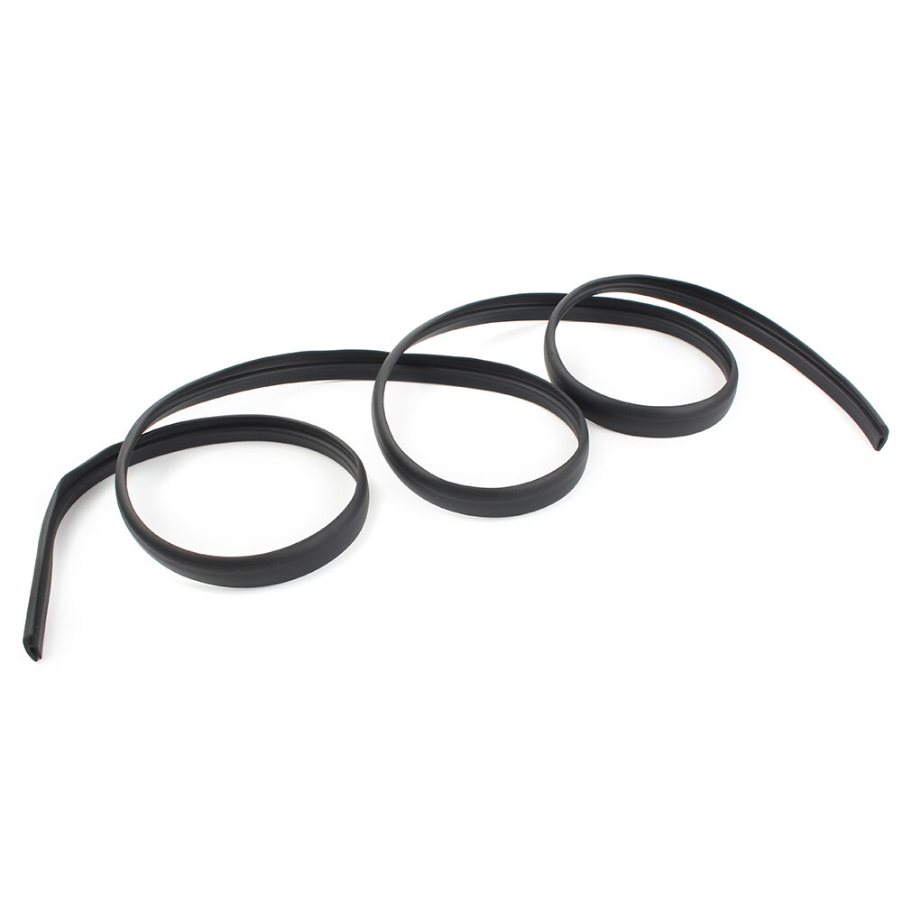 Black Car Seal Under Front Windshield Panel Sealed Trim Moulding Strip Rubber 1.7M