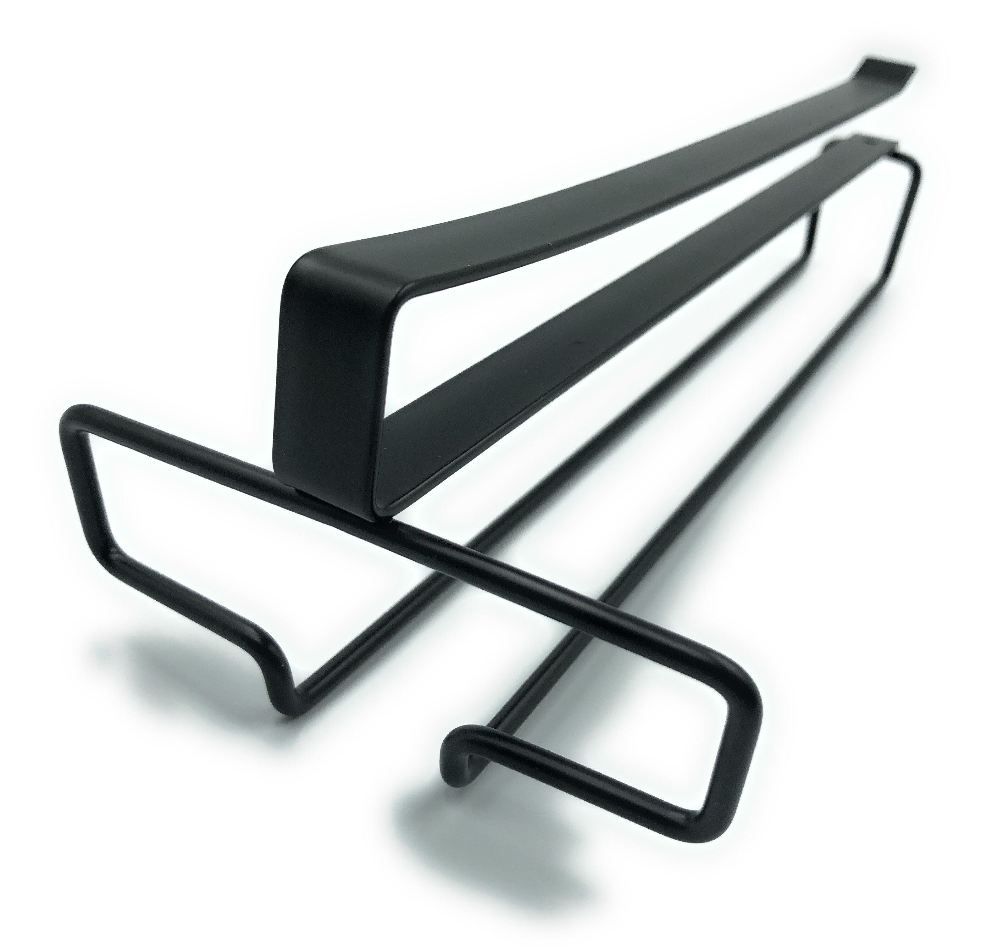 Carbon Steel Wine Rack Wine Glass Rack for Holder Glasses Storage Bar Kitchen Cup Hanging Bar Restaurant Cabinet Hanger Shelf: Black