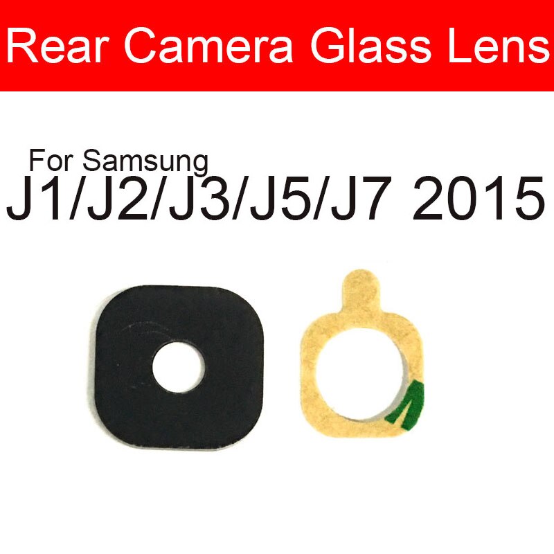 Cámara trasera de cristal para Samsung Galaxy J1 J2 J3 J5 J7 Pro , , , J337 J310 J330 J510 J530 J710 J730 + adhesivo: J1 J2 J3 J5 J7 2015