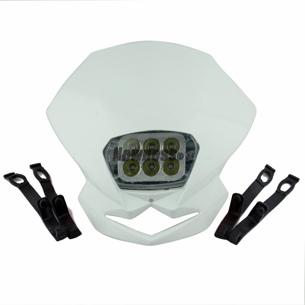 Faros LED universales para motocicleta, lámpara Enduro para KLX, KDX, bicicleta RMZ, DRZ, DR, XR, YZ, CR, Supermoto