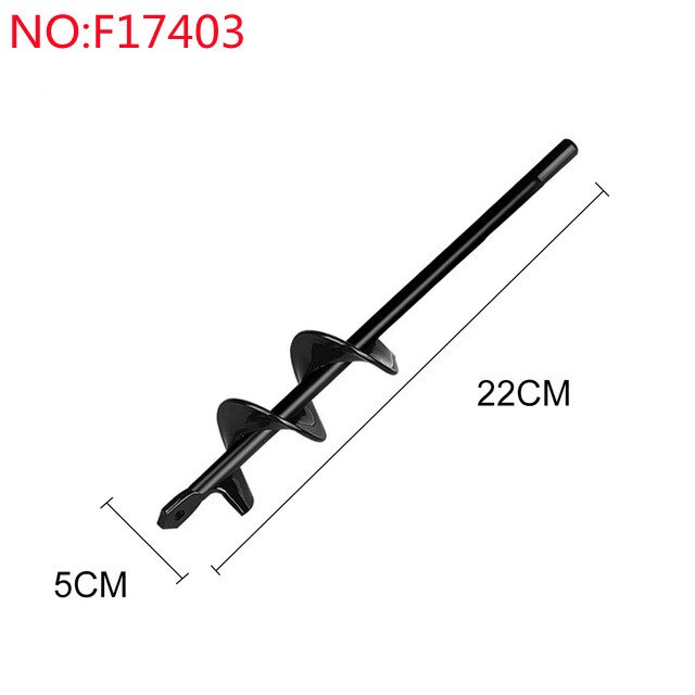 Auger Drill Bit Garden Auger Spiral Bit Flower Planting Hole Digger Ground Auger Yard Gardening DIY Planting Tool: 5X22CM