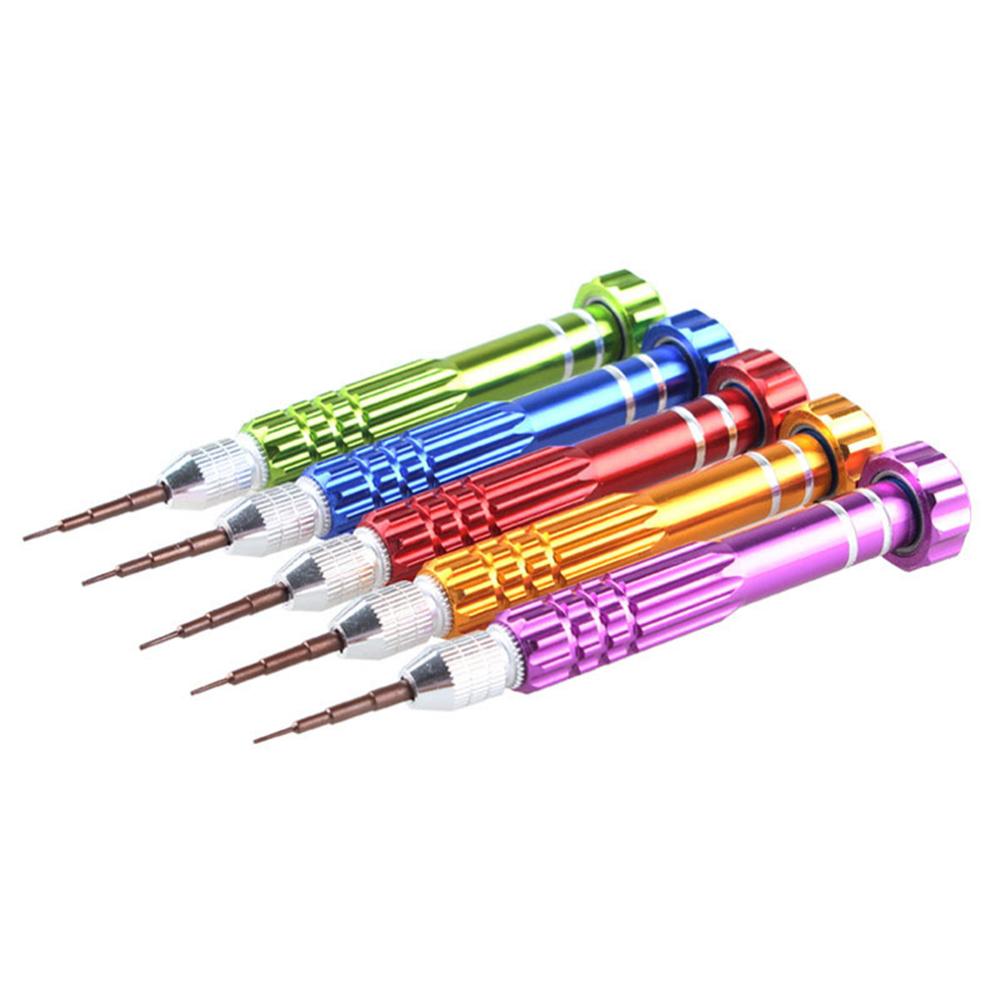 5in1 précision Torx tournevis téléphone portable Kit d'outils de réparation pour téléphone portable téléphone portable électronique PC montre Kit d'outils de réparation: Gold