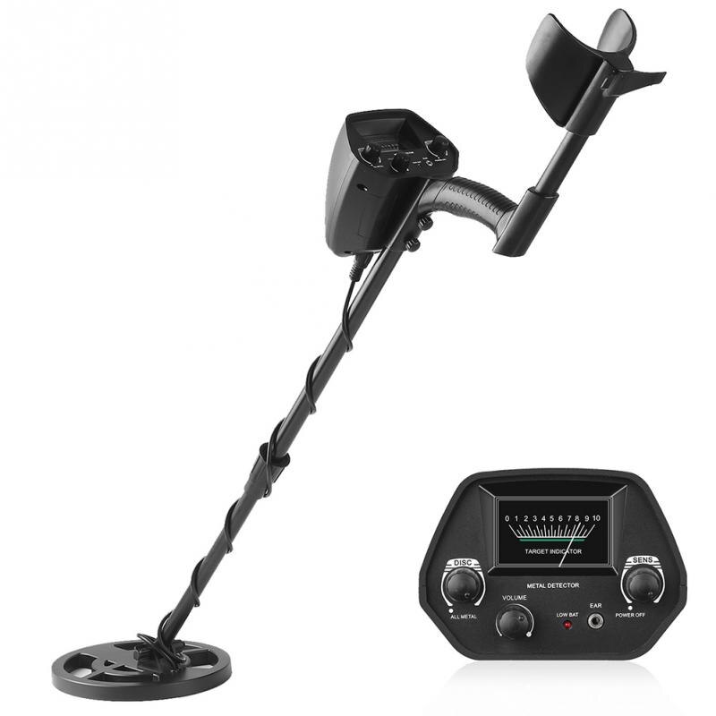 GTX5030 LCD Display Metal Detector Underground High Sensitivity Adjustable Stem Jewelry Adults Gold Digger With Waterproof Coil: Black