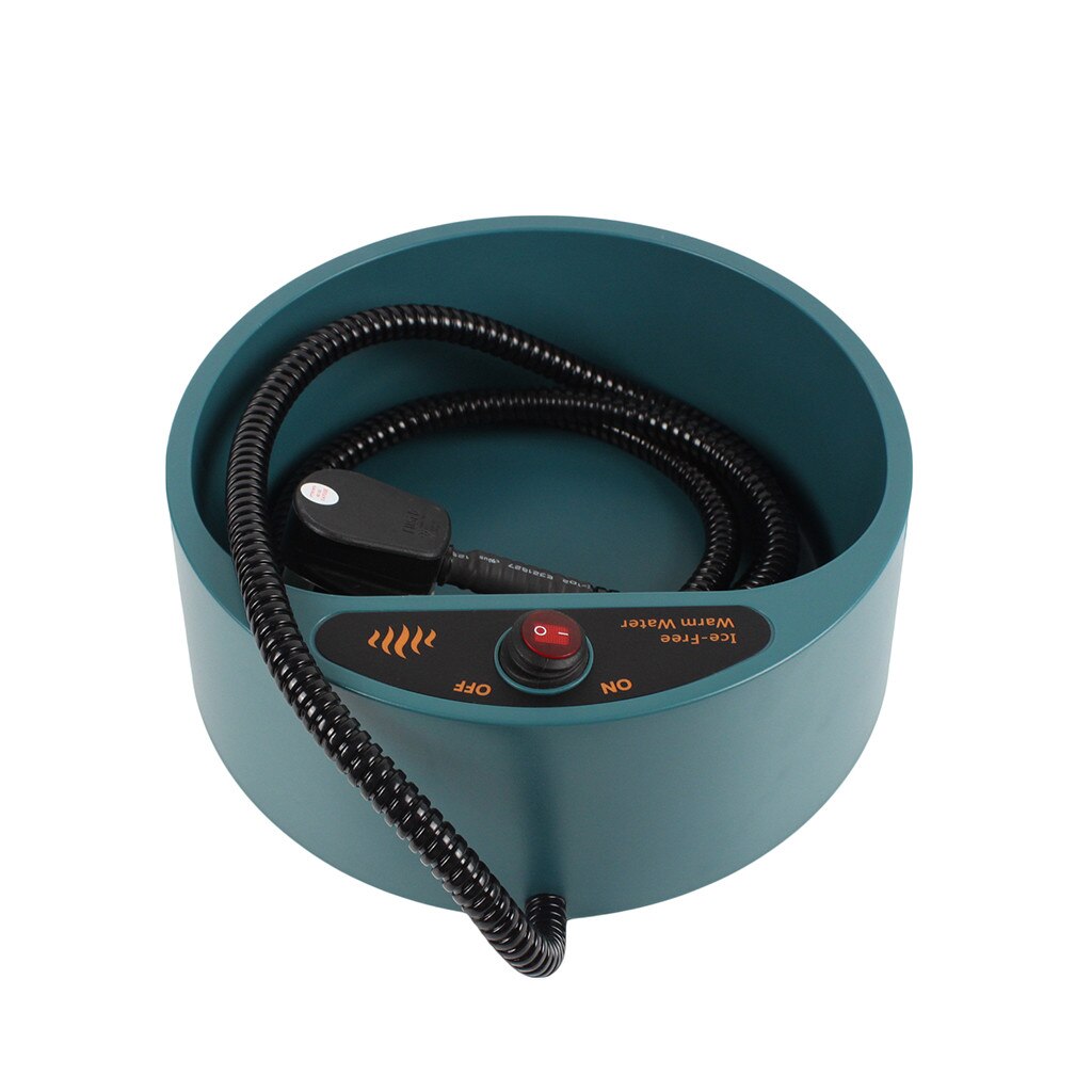 Pet Dog Bowl Food Winter Heated Feed Cage Bowl Constant Temperature Heating Thermostat Dog Basin Food Bowls Dogs Electric Device: PSE