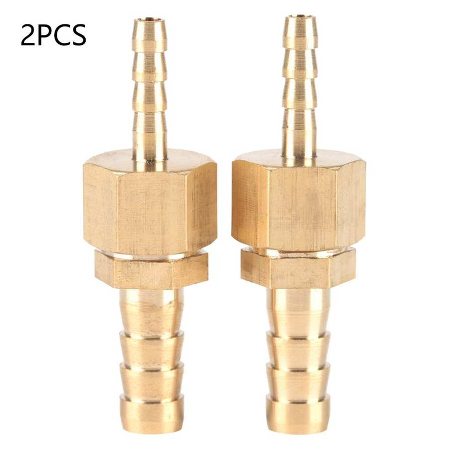 2PCS 4-6mm Brass Straight Reducing Plug Connector Reducer Fitting Hose Barb