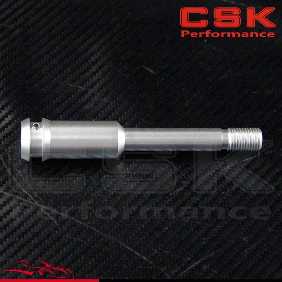 1pcs 5" Gear Shifter Extension Stick Knob Straight Lever M14*1.5 For VW T4 90-03 Silver / black