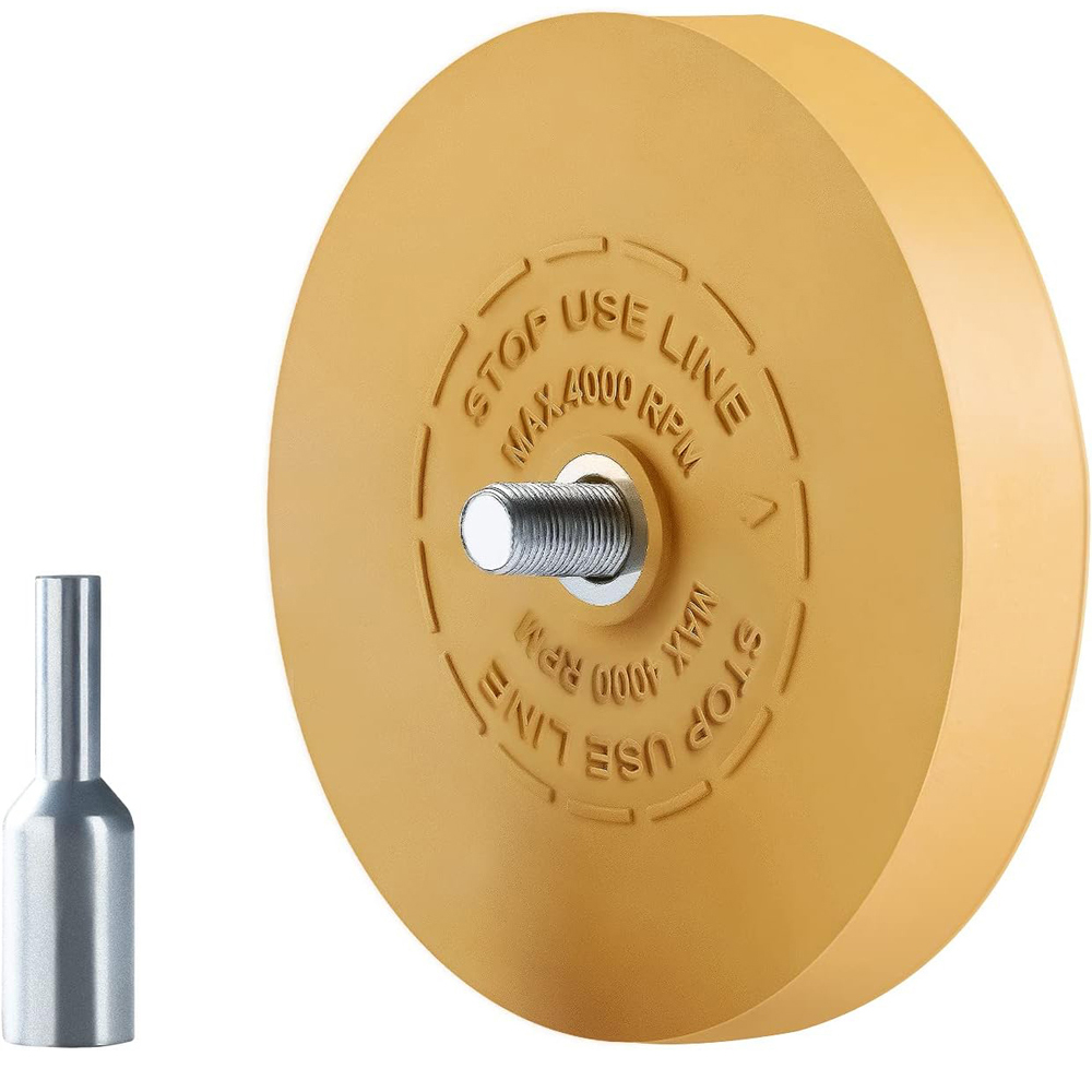 Decal Eraser Wheel Pin Stripe Removal Tool Adhesive Remover Wheel with Pad & Adapter Graphics Removal Tool Eraser: Default Title