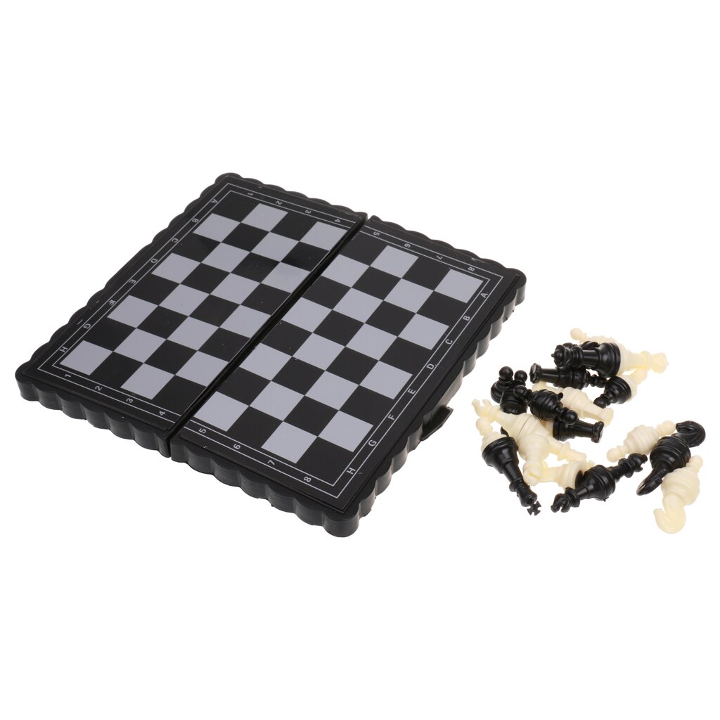 Pocket Draagbare Magnetische Vouwen Schaakbord Schaakspel Stukken Speelgoed Kid Voor Kind Family Fun Club Game Opvouwbare Schaakbord