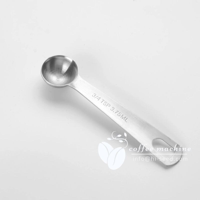 Baked stainless steel measuring spoon four-piece measuring cup commercial kitchen tools about 384 grams milk tea shop supplies: 3.75ml