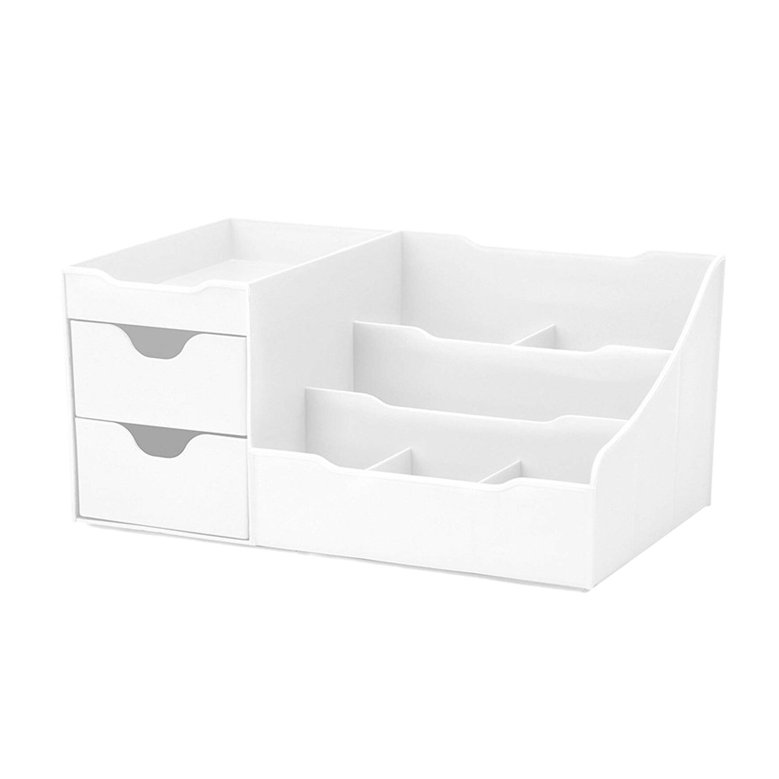 Desktop Makeup Jewelry Organizer Rangement Uncluttered Designs Makeup Organizer With Drawers White Cuisine Home #T2G