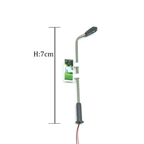 20 Pcs N Schaal Modelspoor Verlichting Voor Building Road Architectonische Landschap Trein Lamp Straat Zand Tafel Diorama Layout Metalen