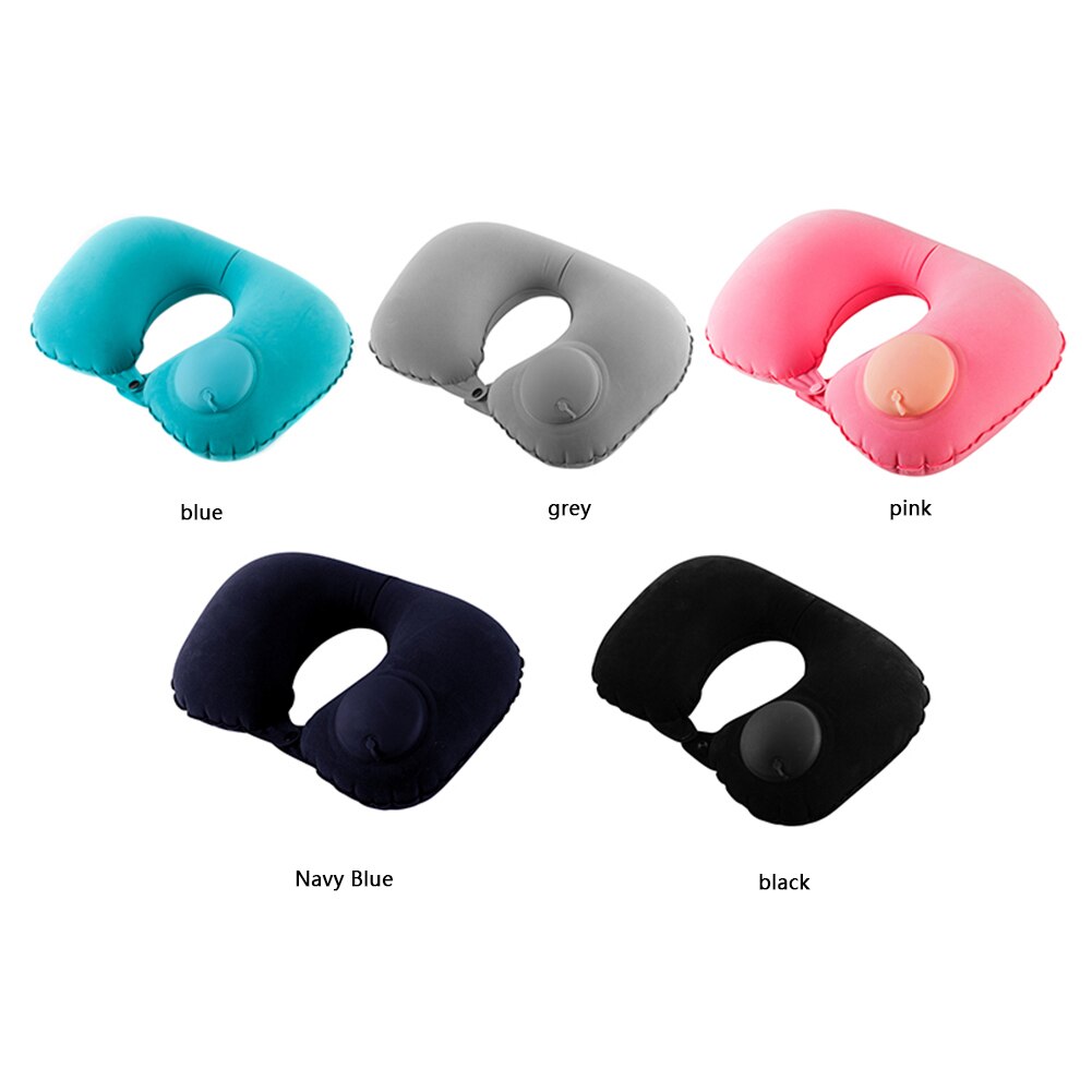 Inflatable Neck Pillow U Shaped Travel Pillow Neck Support Car Accessories