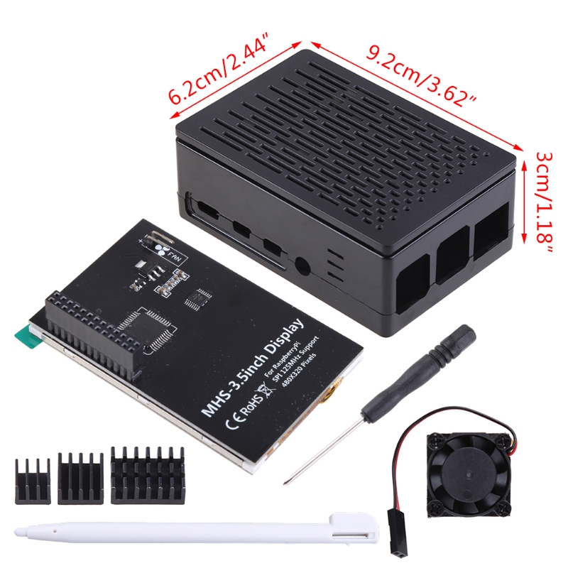 4-inch 60 + Fps 800x480 Resolution Raspberry Pi 4 Touch Screen With Cooling Fan And Protective Cover
