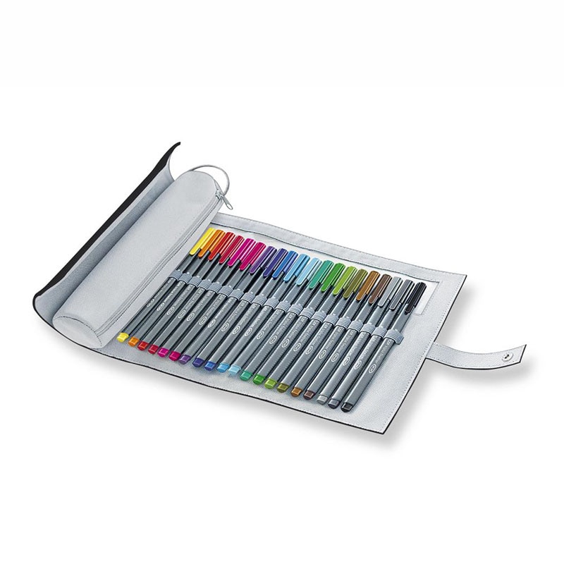 Staedtler 334 pc20 fiber pen 20 farve nåle pen hook line pen håndmalet penne taske sæt