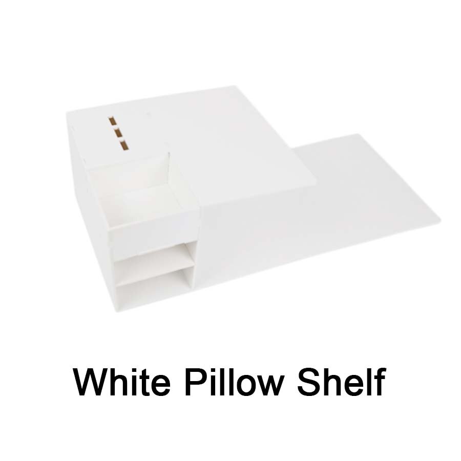 1 Pcs eyelash extension special pillow For Beauty Salon Neck Lash Flannel / Leather Pillow Acrylic Shelf Organizer Stand: White Pillow Shelf