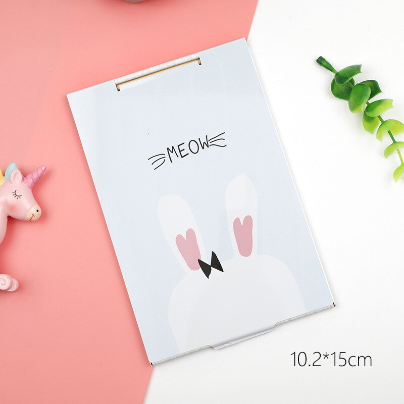 Mini- Cartoon Ultra-thin Makeup Mirror Vanity Cosmetic 4 Sizes Make Up Pocket Silver Rectangle Foldable Compact Folding Mirrors: 16
